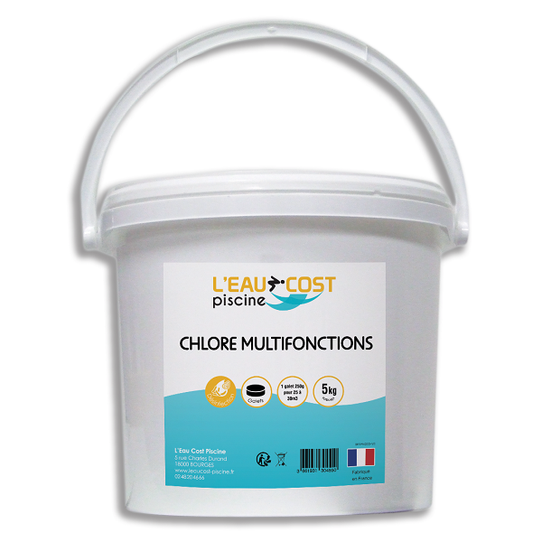 CHLORE MULTIFONCTIONS GALETS 250G - 5KG