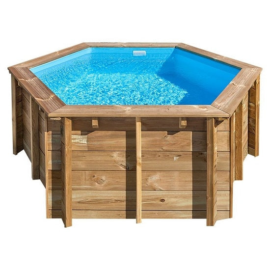 PISCINE BOIS HEXAGONALE LILI 2