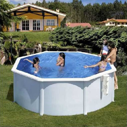 PISCINE ACIER BLANC FIDJI RONDE